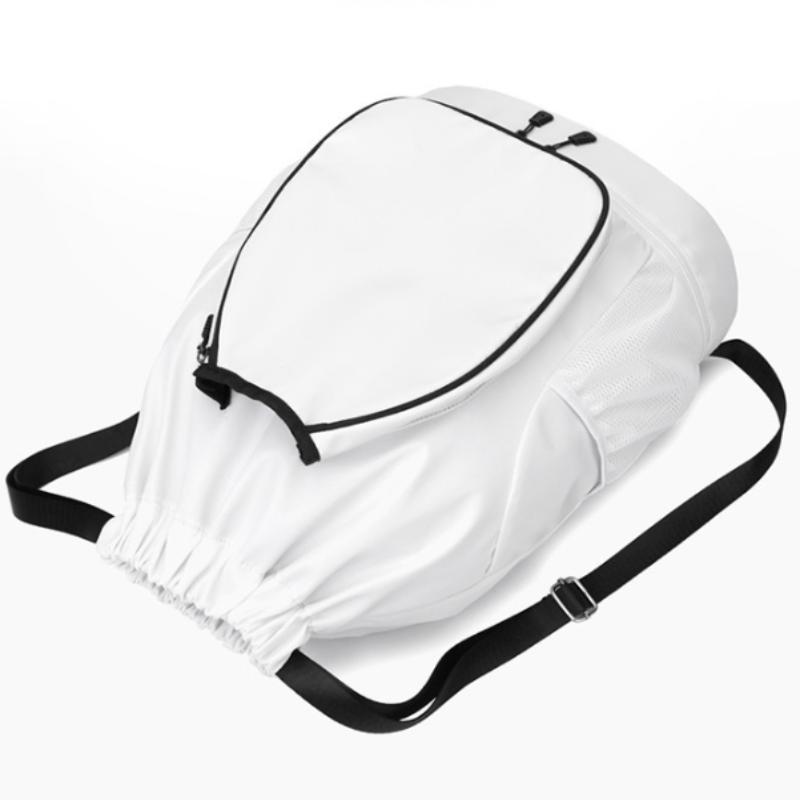 Large Capacity Basketball and Badminton Bag Drawstring Sports Backpack with Shoe Pocket for Outdoor Training and Travel