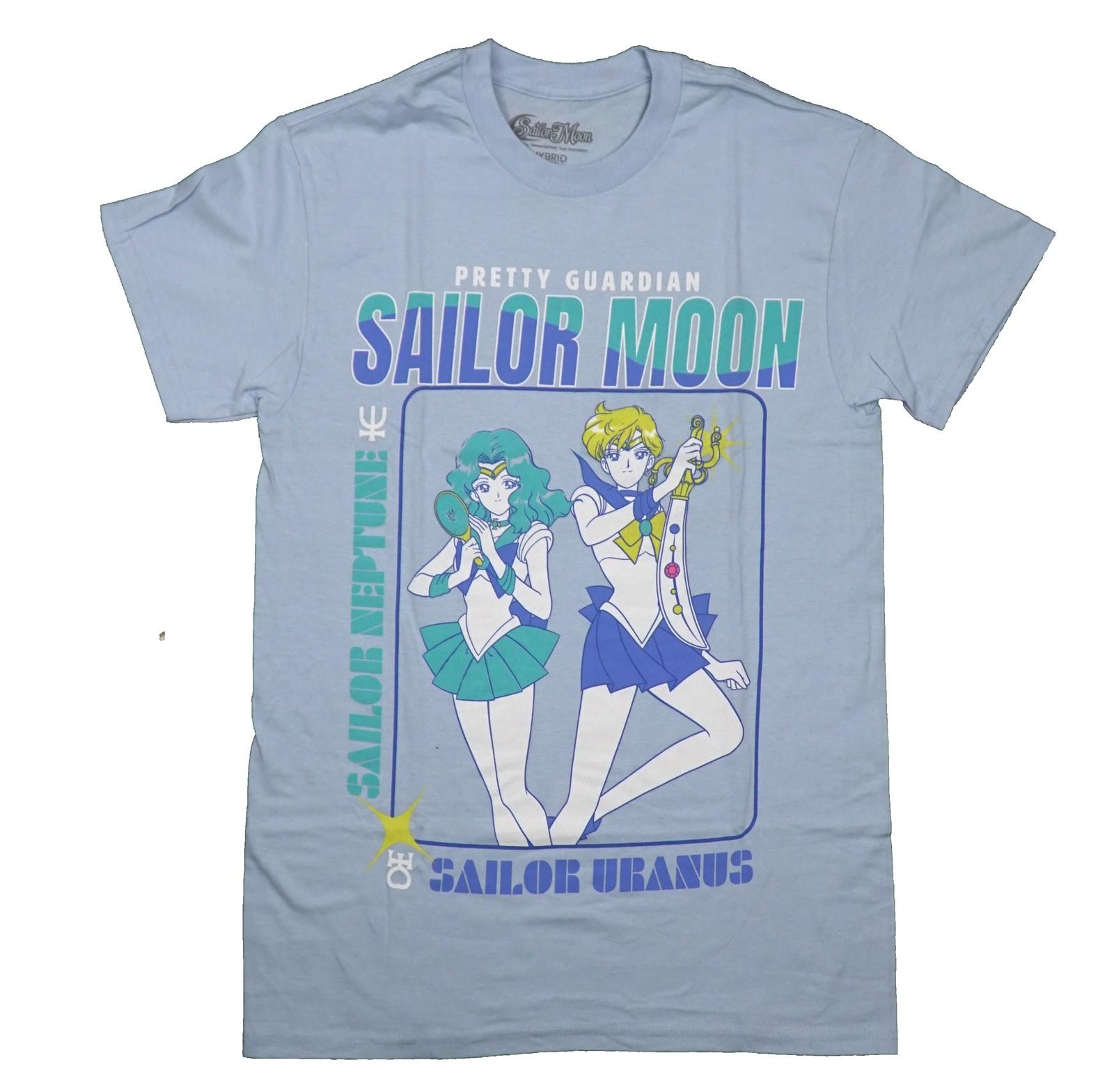 Sailor Moon Mens T-Shirt - Pretty Guardian Neptune & Sailor Between Names XL