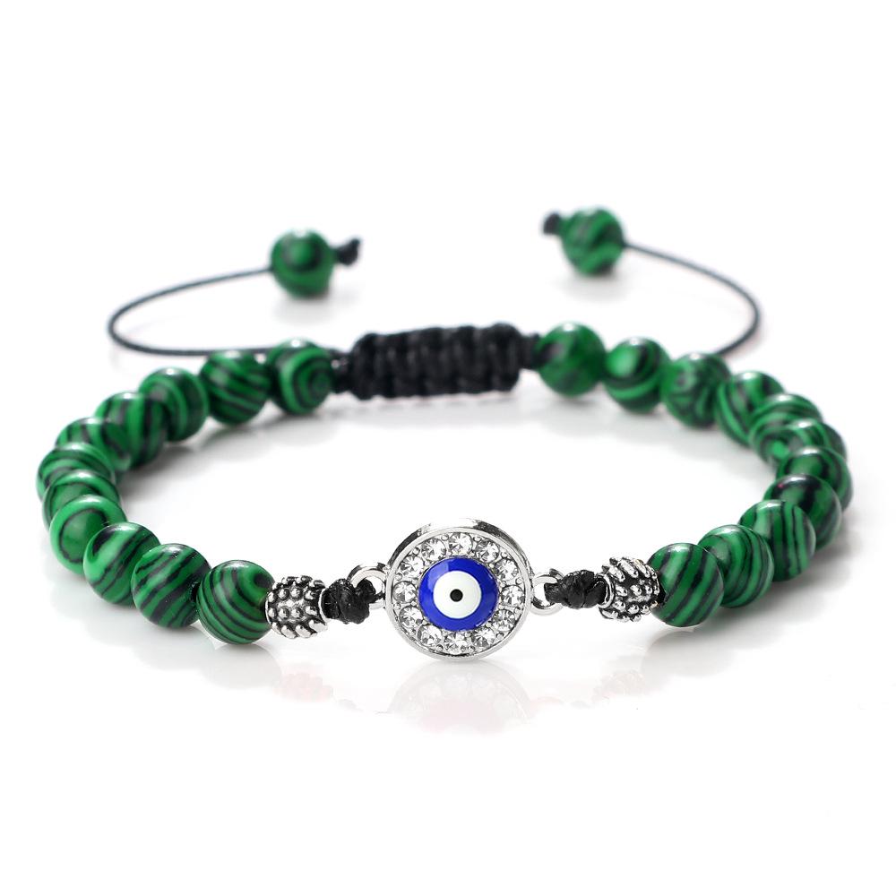 Handmade Ethnic-Style Demon Eye Beaded Bracelet
