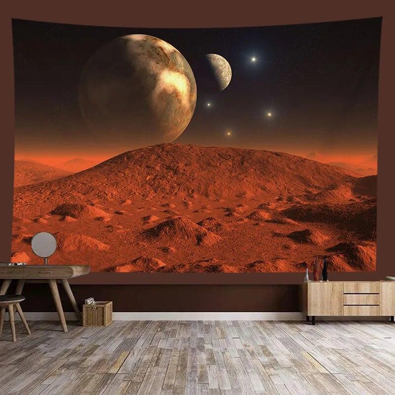 Universe Starry Sky Nebula Planet Background Tapestry Background Cloth Room Living Room Home Decoration Hanging Cloth