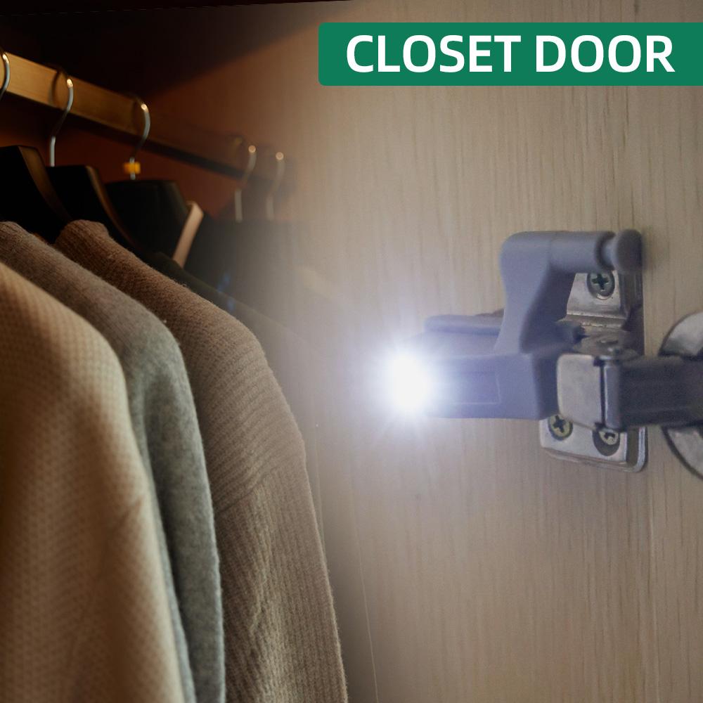 10/1Pcs Universal LED Inner Hinge Lamp Under Cabinet Light Wardrobe Cupboard Sensor Lights For Bedroom Kitchen Closet Night Lamp