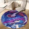 Jinx (League of Legends) Chair Mat Round Rug-Office Carpet, Machine Washable, Non-slip, Suitable for Living Rooms, Bedrooms