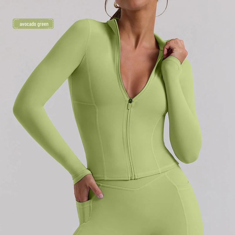 

Женский кардиган с длинными рукавами и йога-курткой: Одежда для фитнеса и отдыха на открытом воздухе XL