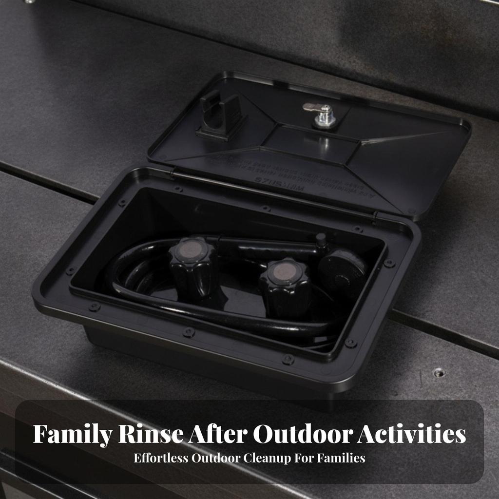 RV Exterior Shower Box Weatherproof Outside Robust for Motorhomes