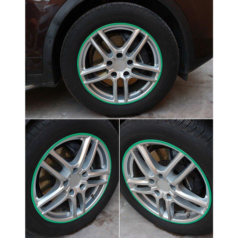 4x Creative Racing SPORT Cars Rims Wheel Reflective Vinyl Decal Sticker Graphic