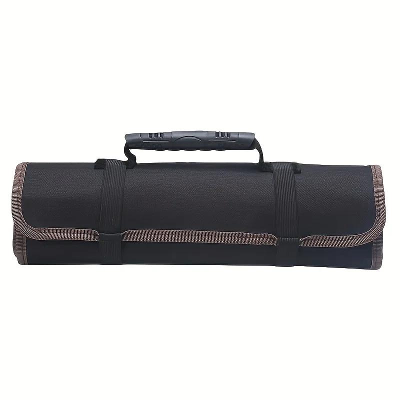 22 Multi Pockets Oxford Canvas Folding Wrench Roll Storage Tools Bag Waterproof Hand Roller Electrician Tools Organizer Bag