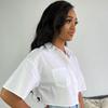 European & American Women's Fashion Casual Irregular Short-Sleeve Shirt - Summer New Arrival