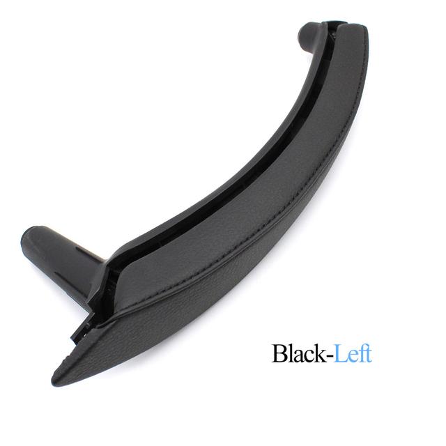 Upgraded Car Left Right Passenger Door Pull Handle with Leather Cover Trim Replacement For BMW X5 X6 E70 E71 E72 2007-2013