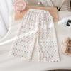 Girls' Summer Mosquito Proof Pants Polka Dot Loose Wide Leg Pants Girls' Summer Clothes Breathable Air-conditioned Pants