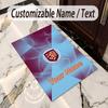 Crystal Velvet Rug Burnley Football Print Custom Name Text Floor Mat Home Decor