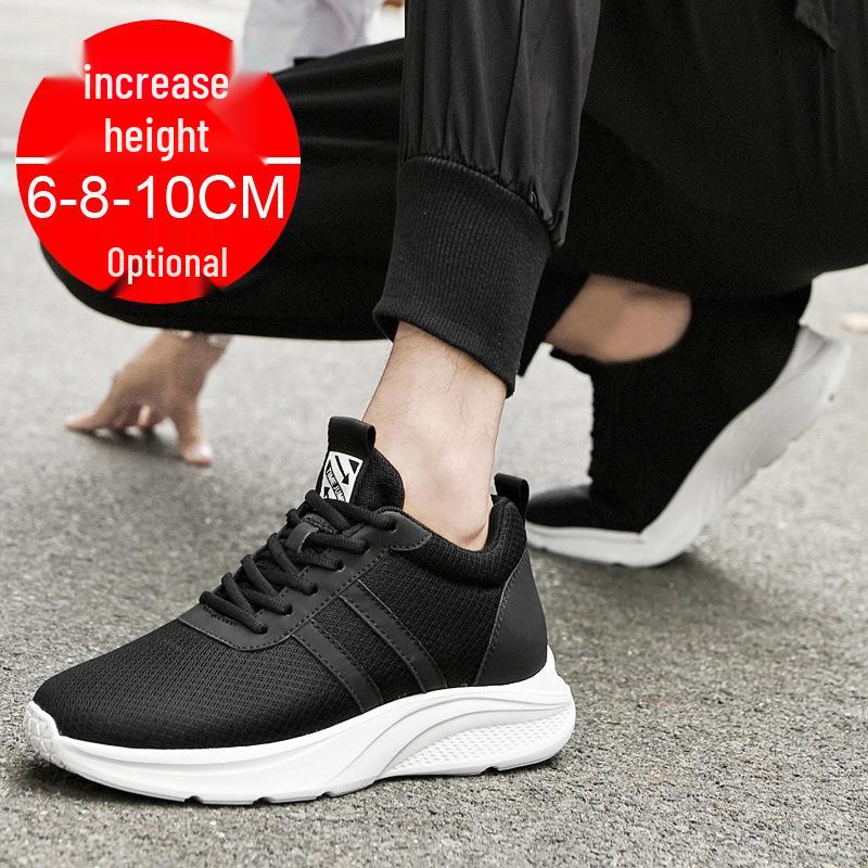 Men's Invisible 10cm Lift Summer Sports Shoes, Mesh Casual 8cm Height Boost Board Sneakers 2022.