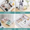 New S/M/L/XL/XXL Desktop Storage Box Drawer Sundries Sorting Storage Organizer Rectangular Transparent Cosmetics Organizer Boxes