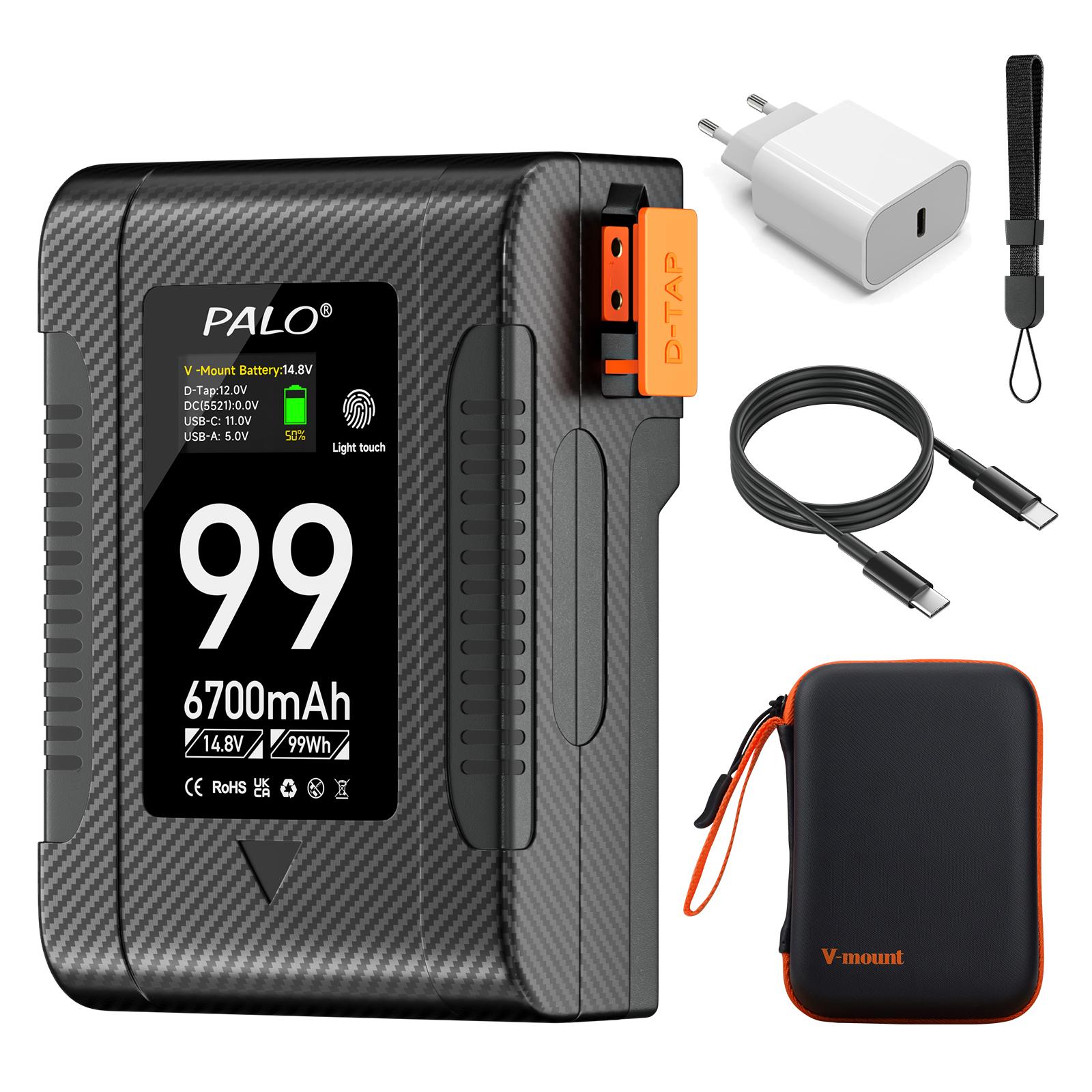 PALO 6700mAh BP-99W-C V-Lock V stiprinājuma