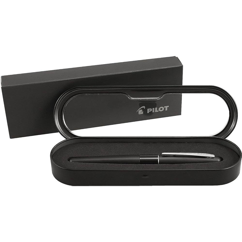 Pilot Metropolitan Collection Fountain Pen Black Barrel Classic Design Medium Nib Black Ink 91107