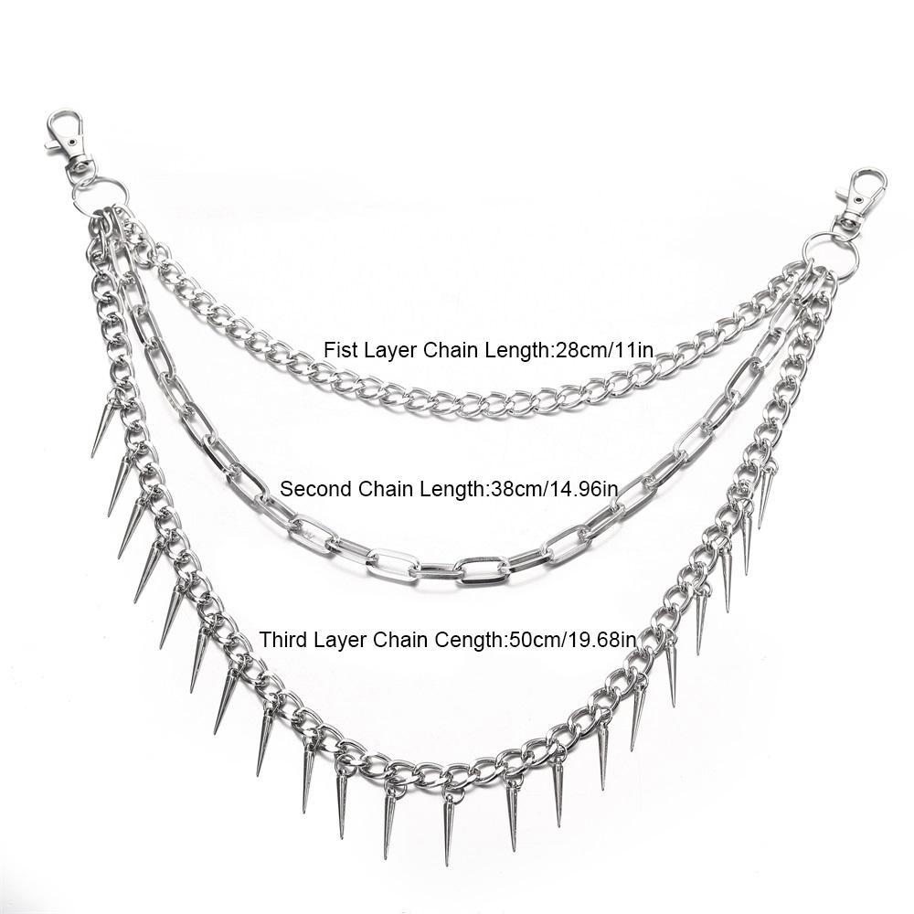 Punk Pants Chains Belt Chain for Man Women Jean Trousers Chains  Goth Jewelry Gothic Emo Scene Accessories