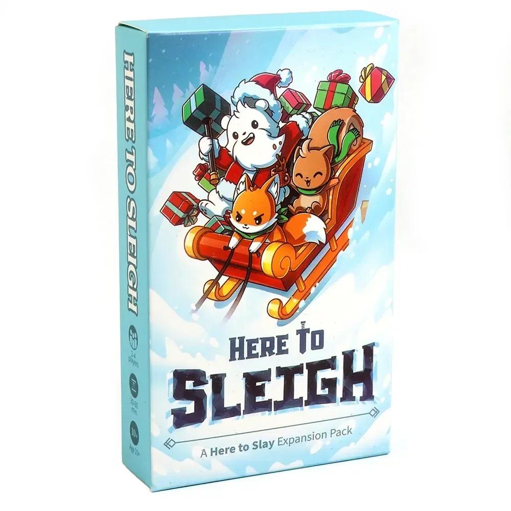 

Here to Slay Here to Sleigh Holiday Expansion Pack Стратегическая ролевая карточная игра для детей и подростков, взрослых, 2–6 игроков