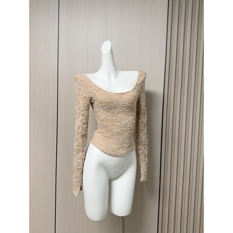 Pure Desire Women s Sexy Lace Base Layer T-Shirt 2025 Large