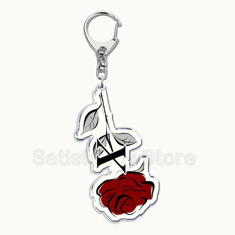 Lil Peep Rapper Acrylic Key Chain Pendant Key Ring Crybaby Hellboy Love Yikes Keychains Keyring for Bag Pendant Jewelry Gifts