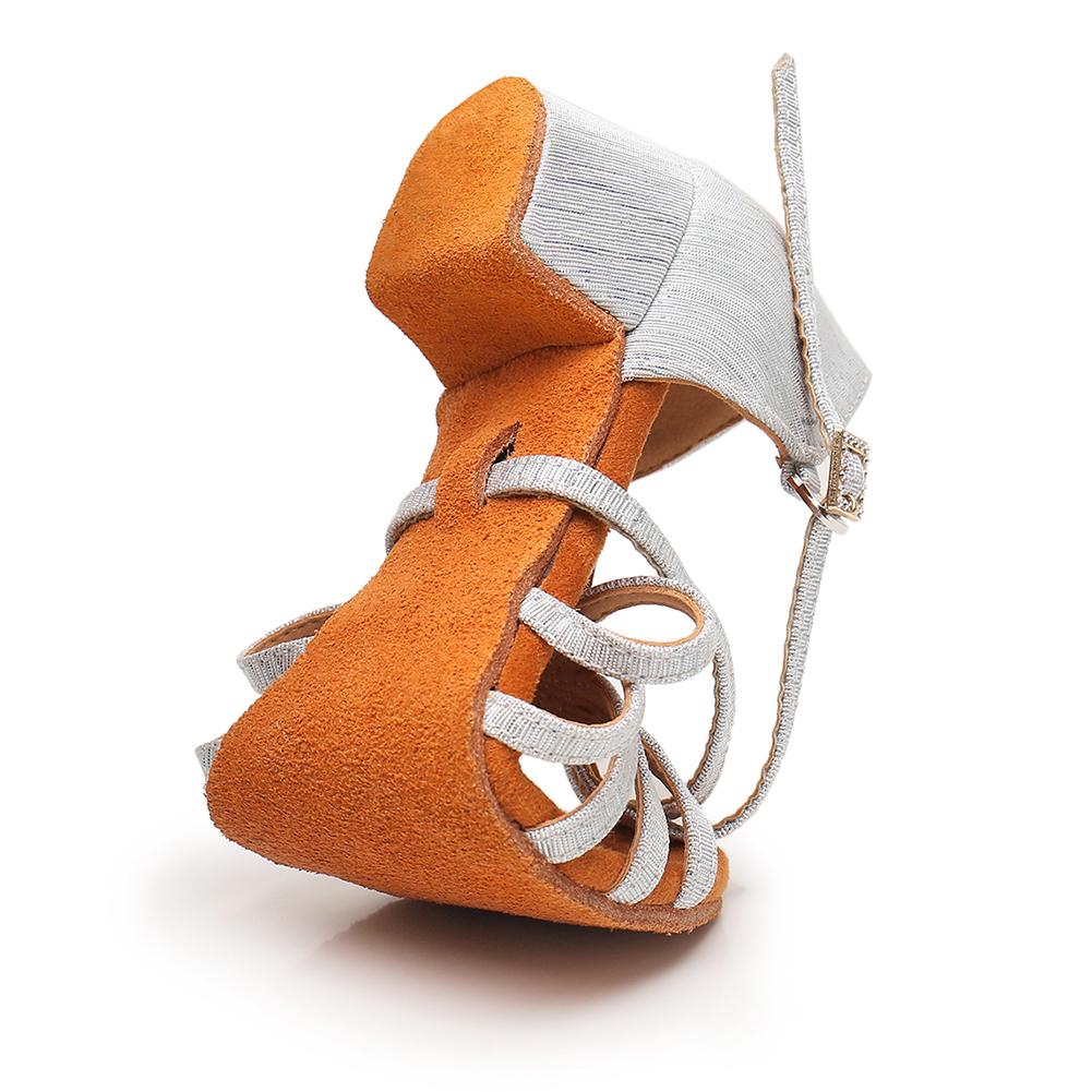 Mädchen-Lateintanzschuhe, niedriger Absatz, Damen-Ballsaal-Tango-Sandalen, 3,5 cm Absatz