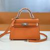 Cross Border 2025 New Fashionable Canvas Wide Shoulder Strap Bag Silver Buckle Niche Single Shoulder Crossbody Handbag For Women