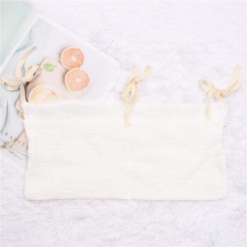 Crib Cotton Diaper Bottle Molar Toy Storage Bag Used to Store Baby's Clothes Diapers Toys Easy to Hanging High Quality