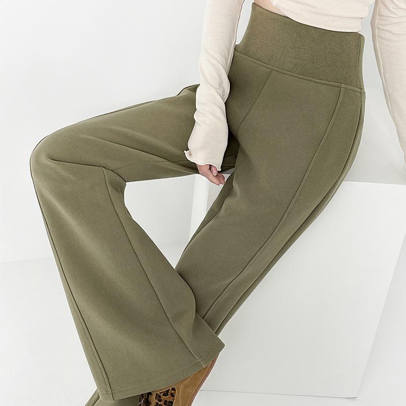 

Женские спортивные штаны на весну и осень, американские эластичные повседневные спортивные штаны с высокой талией для спорта, бега, пола, микро-клеш L