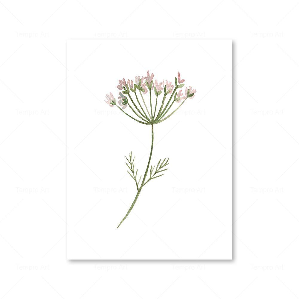 

Акварельный постер с дикими цветами, цветочный настенный художественный принт, ботаническая картина на холсте, настенные панно для сельского дома, Декор для детской комнаты 30x40cm No Frame