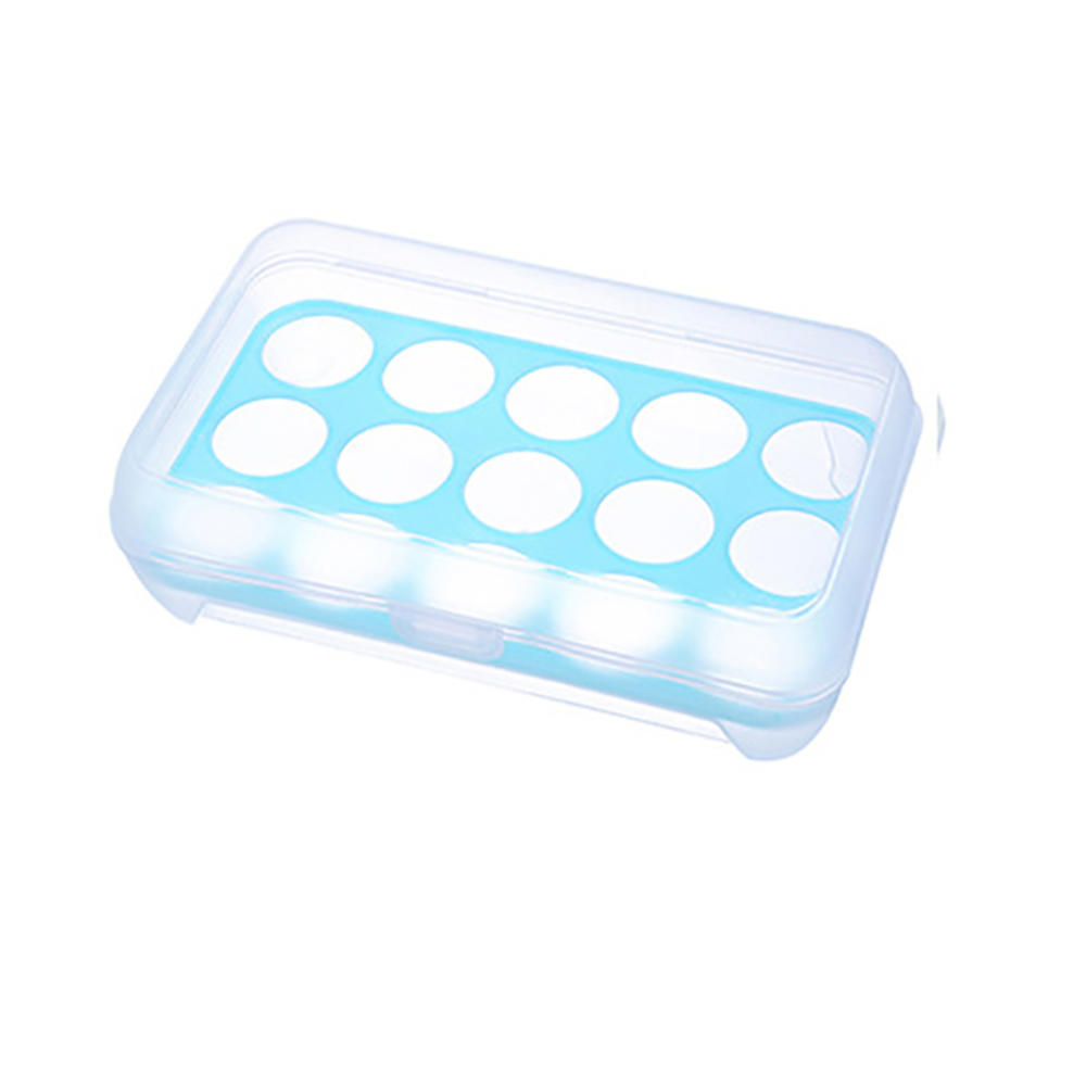 

15-ячеечный Кухонный прозрачный пластиковый контейнер для яиц, контейнер для хранения яиц, многослойный контейнер для яиц, пластиковый лоток для яиц, контейнер для хранения яиц синий