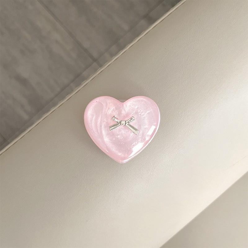 Bow Tie 3D Heart-shaped Mobile Phone Airbag Holder Korean Ins Style Adhesive Retractable Lazy Portable Support Bracket