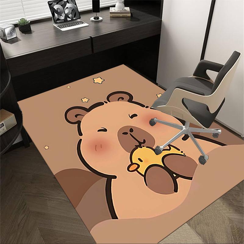

1PC Kapibala Non-Slip Floor Carpet Compatible for Office&Living Room&Bedroom&Dining room - Flat-Weave Machine-W293 60cm by 90cm