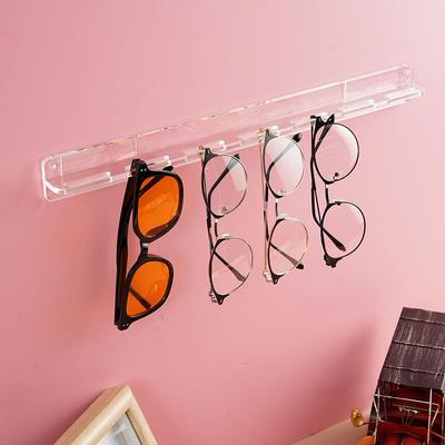 Wall Mounted Acrylic Sunglasses Organizer Storage Eyeglasses Rack Transparent Display Eyewear H D4B9