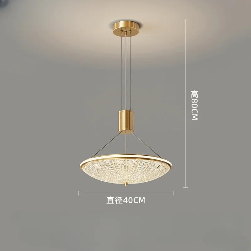 

New copper hanging wire lamp Bedroom study ceiling light Entrance foyer restaurant copper lamp