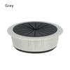 60mm ABS Plastic Computer Table Wire Hole Cover Office Desk Grommet Cable Clamp Black Dust Plug Wire Tidy Storage Organizer