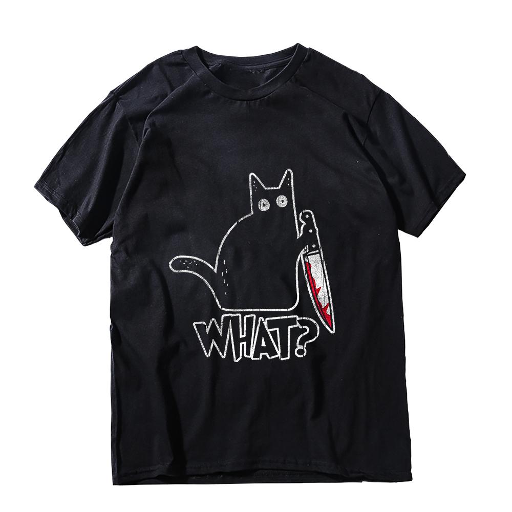 COOLMIND 100% Cotton Schrodinger Cat Print Big Size Men T Shrit Casual Sort Sleeve Cotton Summer Men Tshirt Male Tee Shirts