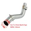 Stainless Steel Exhaust Pipe Header Mid Pipe Slip-On Type For Honda CRF 300L CRF300L Rally ABS 2021 2022 2023
