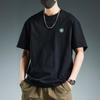 Simple T-shirt Men's Summer Trendy Printed Round Neck Shirt Cotton Short Sleeved Loose Trendy Breathable T-shirts