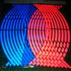 16 stk motorsykkel bilhjul felg 16 reflekterende striper 18" stripe tape klistremerker