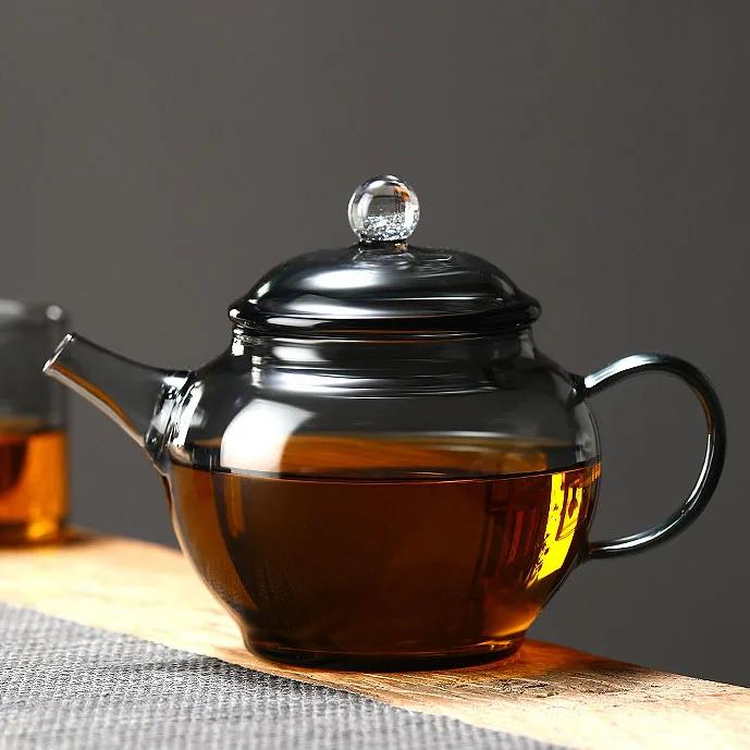 200ml Hign Borosilicate Mini Glass Teapot With Filter Kungfu Tea Maker Household Heat-resistant Brewing Flower Tea Pot Teaware
