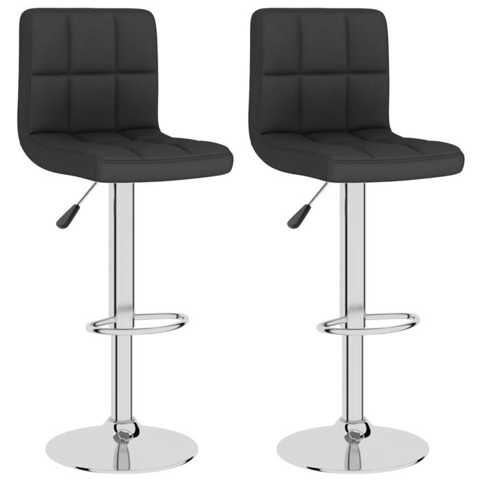 VidaXL Set of 2 Bar Stools, Pub Chair, Bistro Seat, Furniture for Dining Room Kitchen Living Room Home Interior, 334245