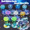 Galaxy Glow-in-The-Dark Slime Set 9er Pack - Weltraumschleim mit Astronauten-, Alien- & UFO-Anhängern, DIY-Schleim-Set Sensorische Spielzeuge, Schleim-Partygeschenke für Kinder