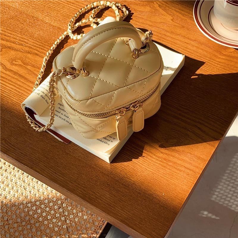 Mini-Rauten Kleine Duftende Windketten Umhängetasche Einfach Vielseitig Schultertasche Mode Lippenstift Kleine Tasche Damen