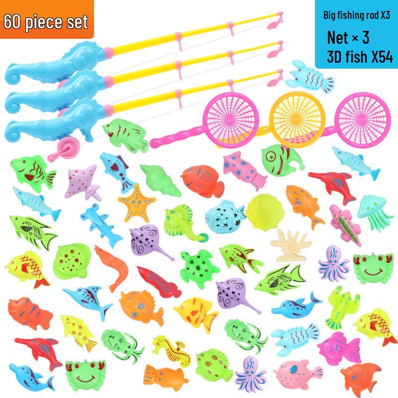Children's Magnetic Fishing Toy Set – Summer Educational Role-Playing Game for Kids