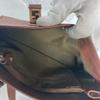 Fendi Vintage FF Logo Tote Bag Shoulder Bag Hand Bag Leather Brown