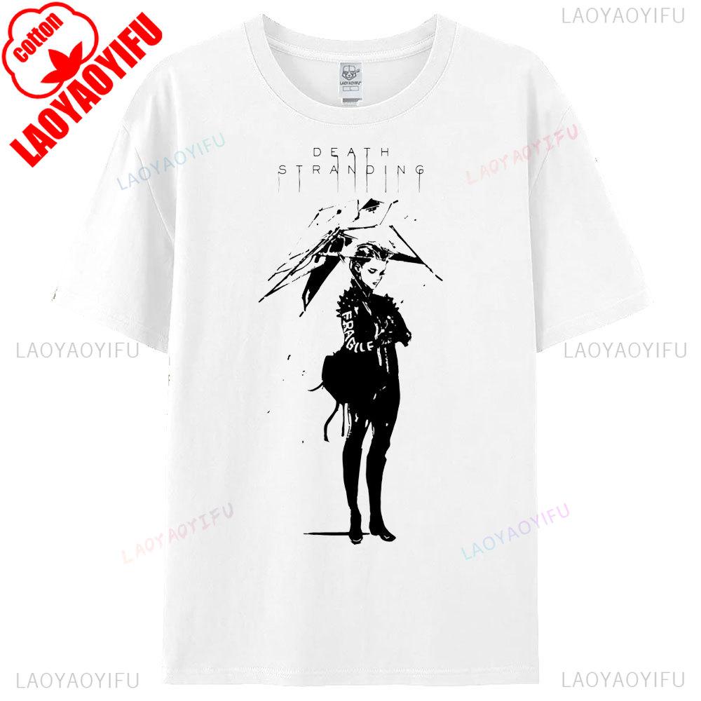 Death Stranding Theme Series Printed Tshirt Original Design Hot Sale Tops Game Lover Men Women Fashion Crewneck Cotton Tee