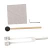 128 Hz Stimmgabel mit Hammer Ergonomische Aluminiumlegierung 128 Frequenz Stimmgabel zur Heilung