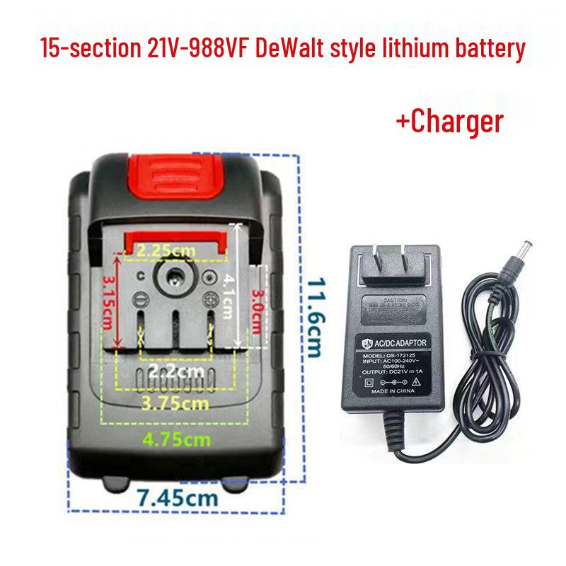 DeWalt Style 21V-48V Universal Lithium Battery Charger for Large Capacity Electric Drills