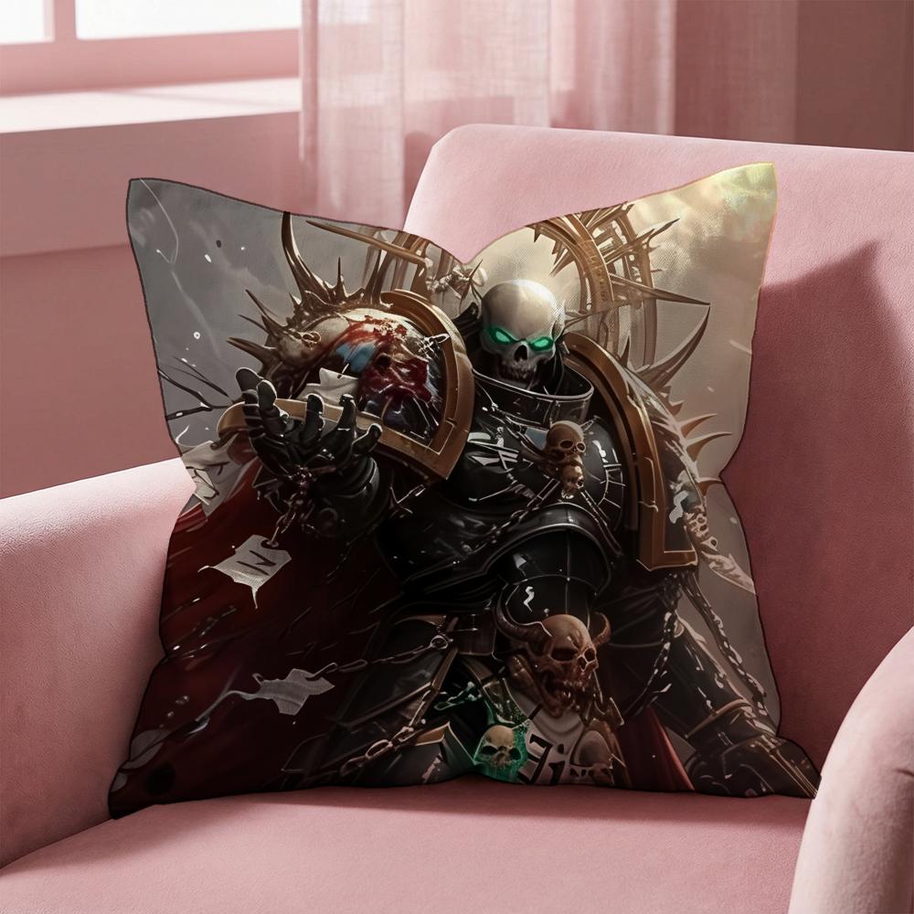 Game W-Warhammer-S 40k Cushion Cover Multi-Scene Pillow Cover for Home & Car - Reversible, Soft & Durable for Daily Use