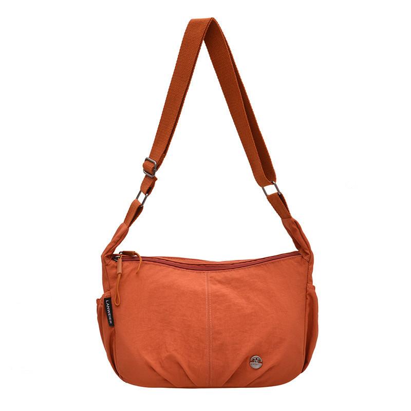 Womens Large Soft Waterresistant Crossbody Bag With Inner Zipper Pocket For Casual Outings