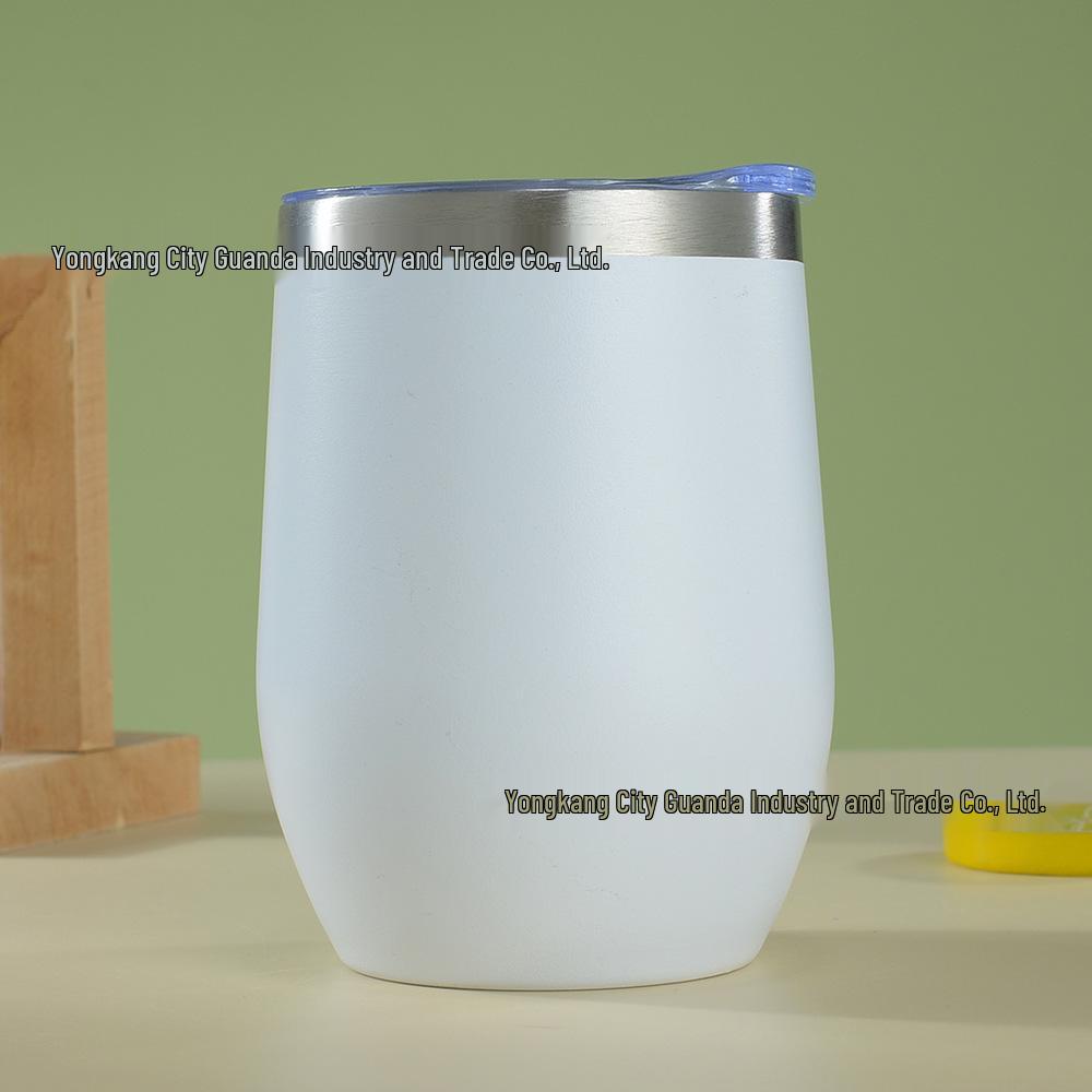 12oz Isolierter Eierschalenbecher | doppelwandiger Edelstahl Rotwein-Tumbler