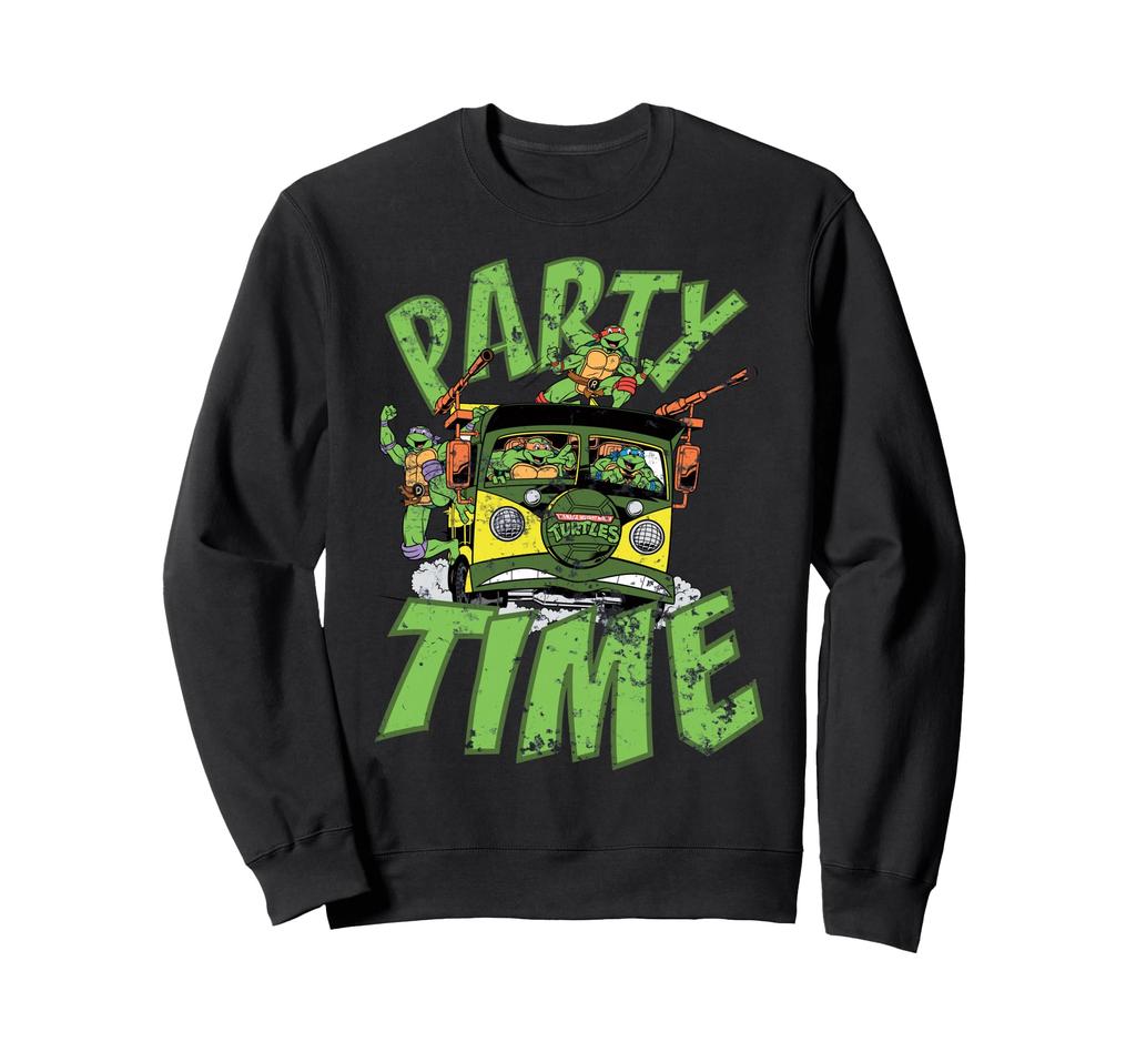 Teenage Mutant Ninja Turtles Gang Retro Party Wagon Sweatshirt